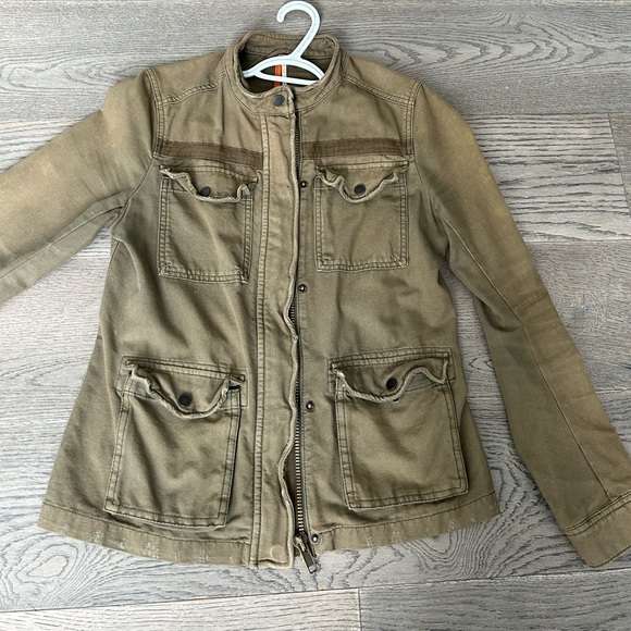 Free People Not your brothers surplus shirt statement jacket - Picture 3 of 13